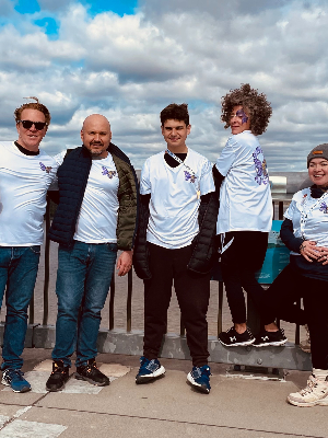 Our 2023 Hudson Valley ALS Walk Team - Note the awesome shirts made by Natalie!