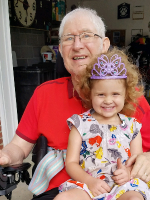 Dad and his granddaughter August 31, 2019