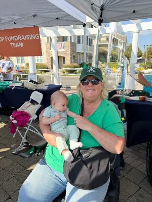 Elaine and her granddaughter Ella at the ALS United Jersey Shore Walk 2025