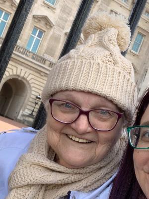 At Buckingham Palace making her dreams come true!